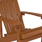 Flash Furniture Teak Poly Resin Adirondack Chair 2PK 2-JJ-C14501-TEAK-GG - alternate 3
